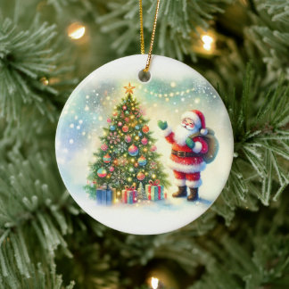 Anpassa magin julgransprydnad keramik