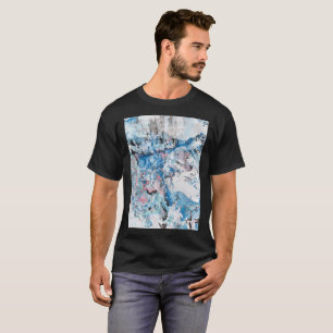 Anpassa mallen Abstrakt Art Black Färg T Shirt