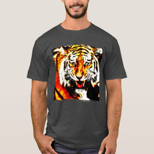 Anpassa mallen för modern Elegant för tigerhuvud T Shirt