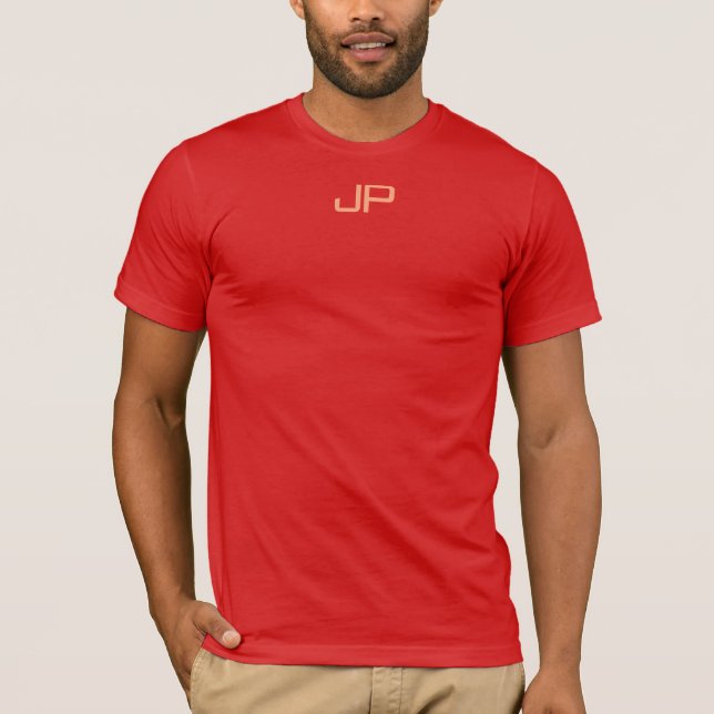 Anpassa mallen Monogrammed inledande Manar T Shirt (Framsida)