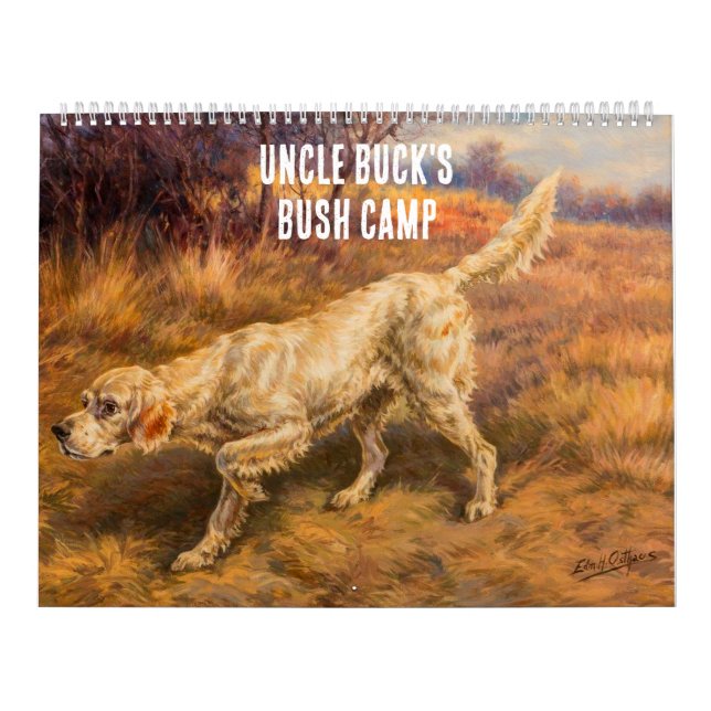 Anpassa ManCave Hunting Nature Wilderness Sports Kalender (Omslag)