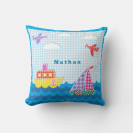 Anpassa marina fartyg till Blå himmel Kudde