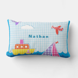 Anpassa marina fartyg till Blå himmel Lumbarkudde