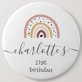 Anpassa märke - Regnbåge Salmon Knapp