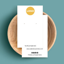 Anpassa med din Logotyp Cream-läsning Visitkort