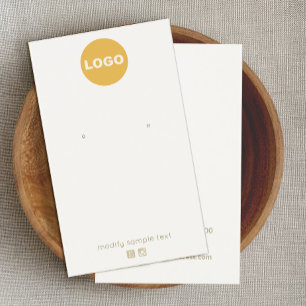 Anpassa med din Logotyp Cream-läsning Visitkort