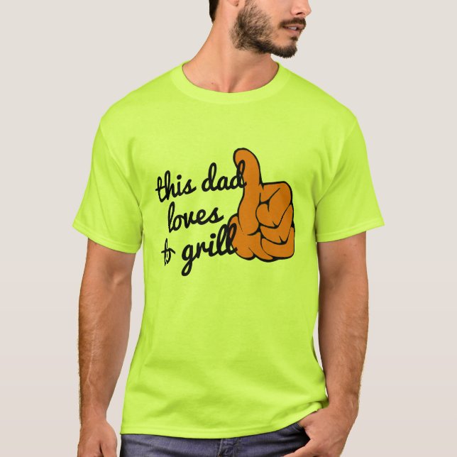 Anpassa med din textfunna BBQ-cookout Pappa T Shirt (Framsida)