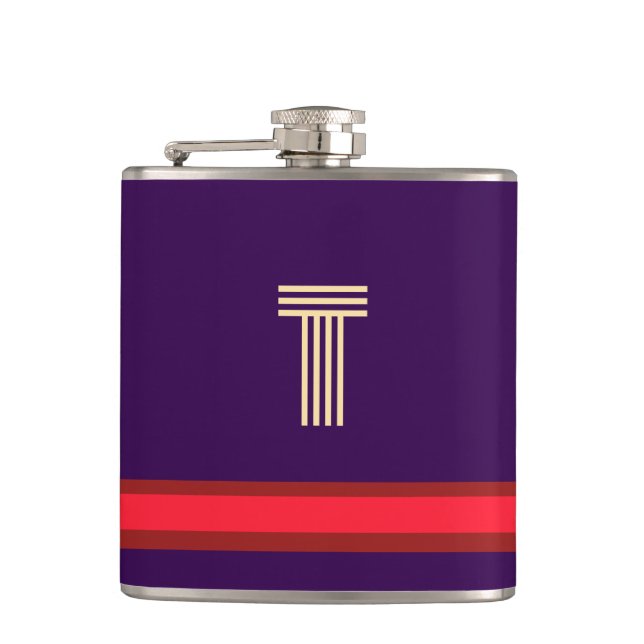 Anpassa med din ursprungliga Lila + Red Rand Fickplunta (Framsidan)