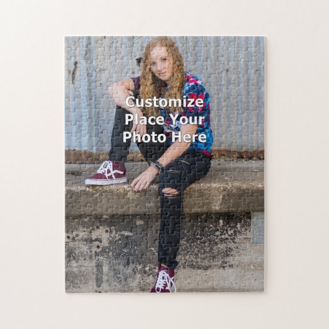 Anpassa med ditt fotopussel (Vertikal)