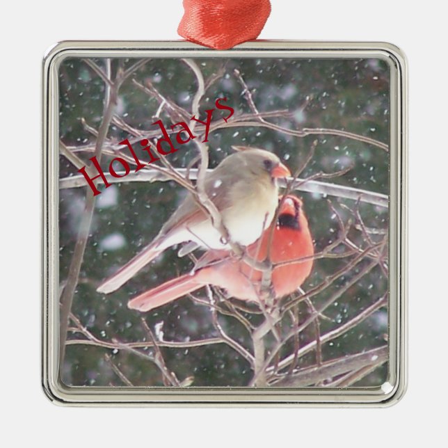 Anpassa med familjefoto julgransprydnad metall (Framsidan)