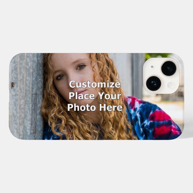 Anpassa med foto-Fodral-matad iphone case (Baksida (horisontell))