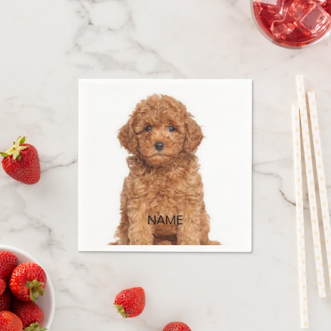 Anpassa med foto, namn, papprare text pappersservett (Insitu)