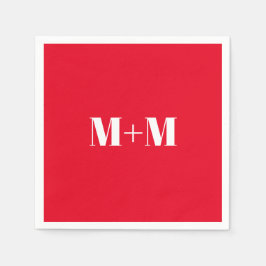 Anpassa med inledande vit Brev-nummer pappert Pappersservett