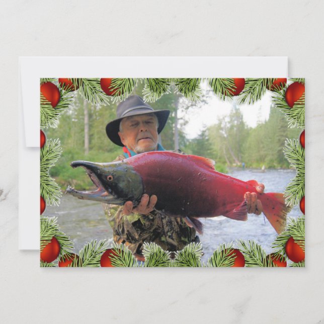Anpassa med julkort ditt eget foto tack kort (Framsida)