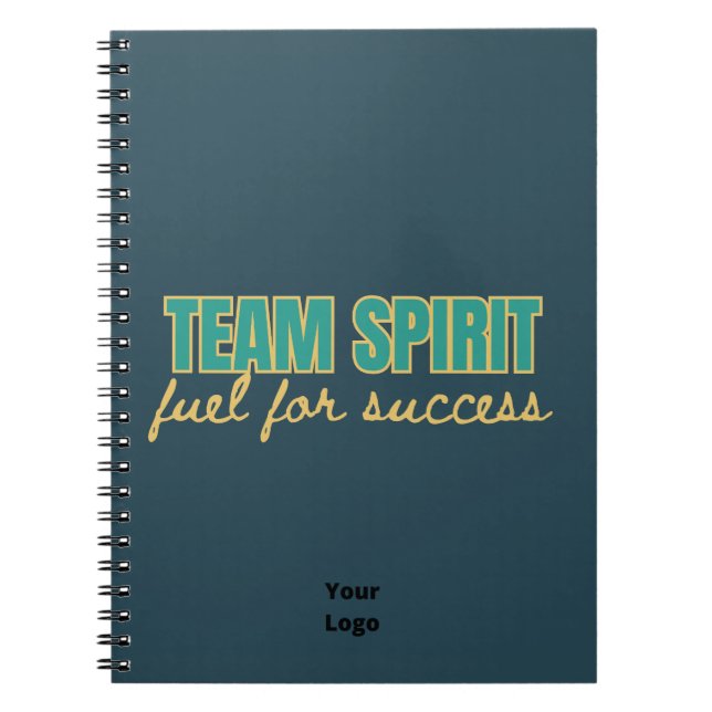Anpassa med Logotyp Team Spirit Office Business Anteckningsbok (Framsidan)
