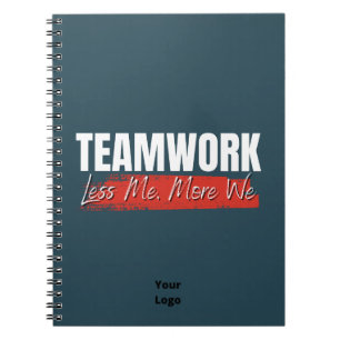 Anpassa med Logotyp Teamwork Office Business Anteckningsbok