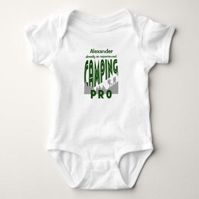 Anpassa med namn campingpro t shirt (Framsida)