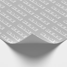 Anpassa med Namn, text, födelsedagspresent Presentpapper