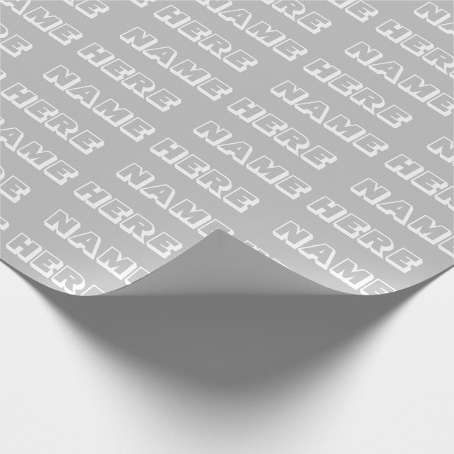 Anpassa med Namn, text, födelsedagspresent Presentpapper (Hörn)