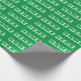 Anpassa med Namn, text, födelsedagspresent Presentpapper