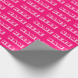 Anpassa med Namn, text, födelsedagspresent Presentpapper