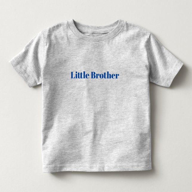 Anpassa med namn-textminimalistisk lillbroder t shirt (Framsida)
