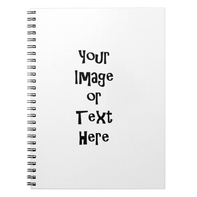 Anpassa med personlig bilder och text anteckningsbok med spiral (Framsidan)
