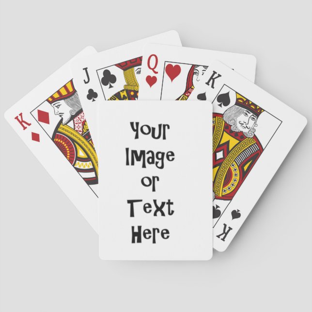 Anpassa med personlig bilder och text casinokort (Baksidan)