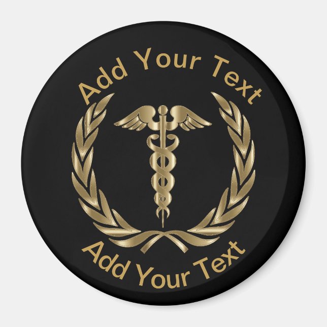 Anpassa medicinsk symbol magnet (Framsidan)