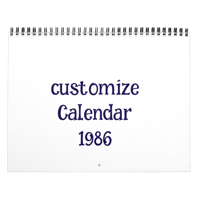 anpassa Medium Two Page Kalender (Omslag)