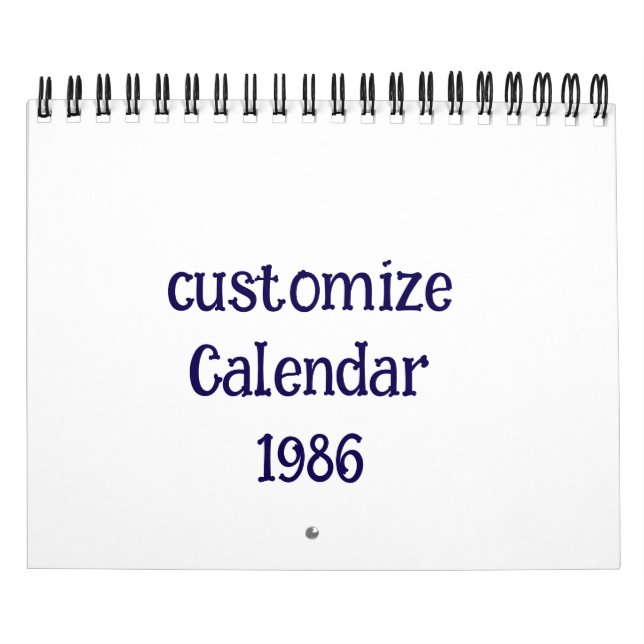 anpassa Medium Two Page small Kalender (Omslag)