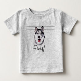Anpassa Message Siberian husky Baby Bib T-Shir T Shirt