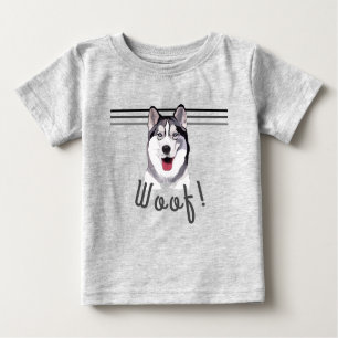 Anpassa Message Siberian husky Baby T-Shirt