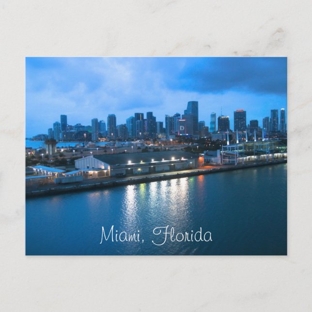 Anpassa Miami-foto Vykort (Framsida)