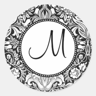 Anpassa mig! .. Monogram Runt Klistermärke