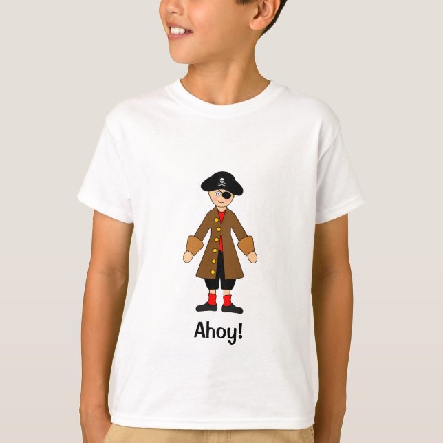 Anpassa mig - Pirat kapten Costume T Shirt (Framsida)