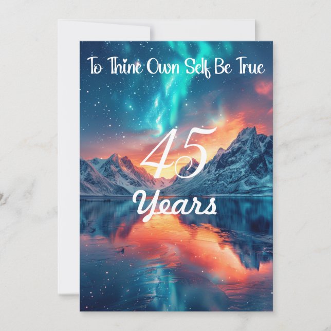 Anpassa milstolpe - för att själv känna sig sann inbjudningar (Framsida)