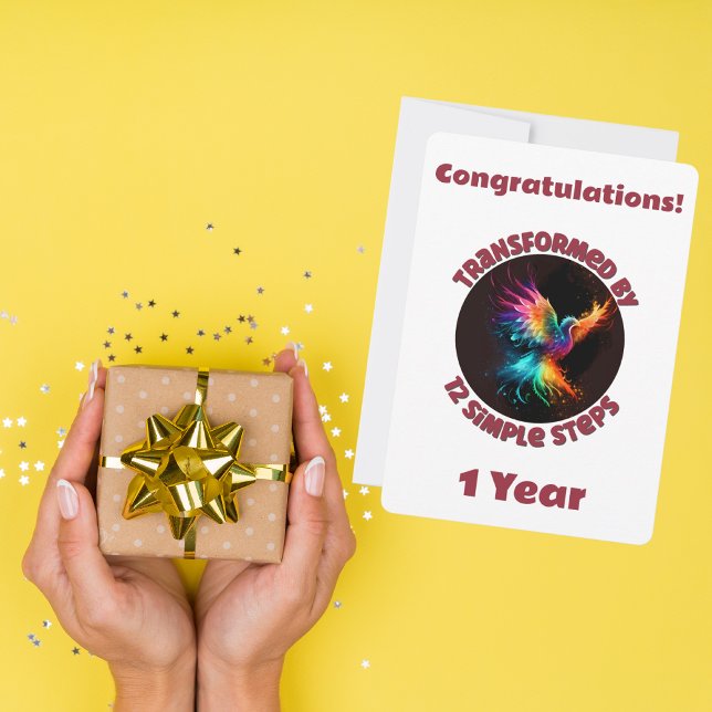 Anpassa milstolpe som omvandlats med 12 enkla steg julkort (Skapare uppladdad)