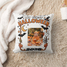 Anpassa Min Första Halloween 2026 Baby Foto Namn T