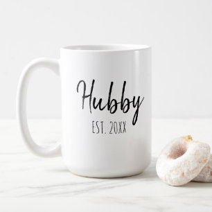 Anpassa minimalistiskt enkelt Make Hubby-år Kaffemugg