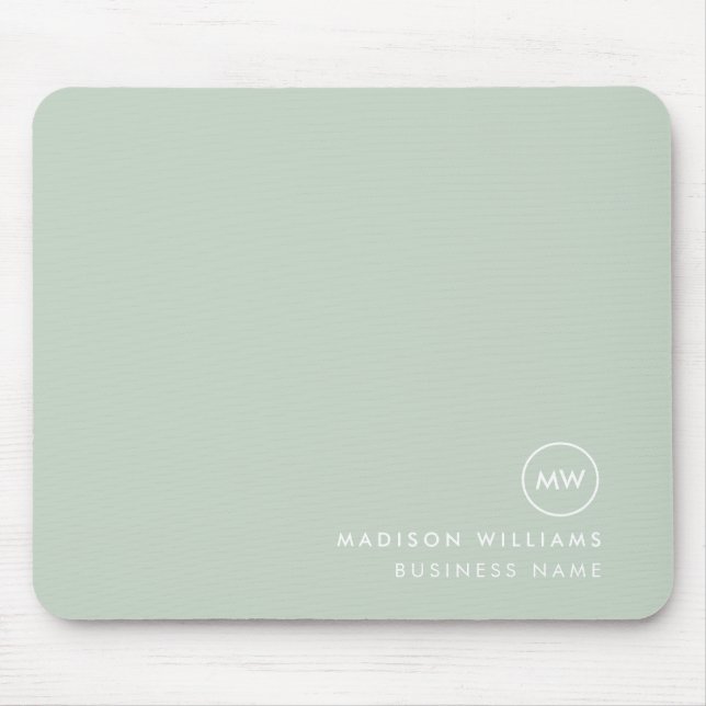 Anpassa minsta monogram-musknapp musmatta (Framsidan)