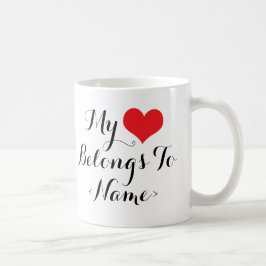 Anpassa Mitt Hjärta Tillhör <Name> Kaffemugg