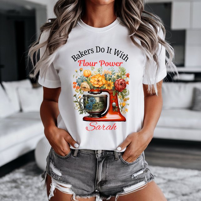 Anpassa | Mjölkraft T-shirt (Bakers Do It With Flour Power t-shirt. )