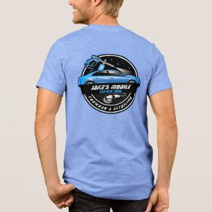 Anpassa Mobile Car Tvätta Detailing Blue Business T Shirt