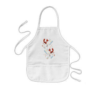 Anpassa Modern Fox Woodland Mönster Barnförkläde