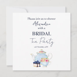 Anpassa Möhippa Tea Party-inbjudan Spara Datumet