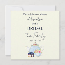 Anpassa Möhippa Tea Party Inbjudningar