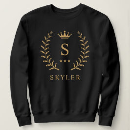 Anpassa Monogram för Svartvit Guld i Namn & initia T Shirt