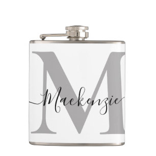 Anpassa Monogram Initial Namn Fickplunta