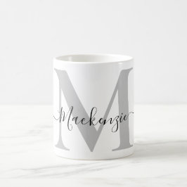 Anpassa Monogram Initial Namn Kaffemugg